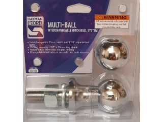 TOWBALL MULTI BALL KIT 7/8” x 60mm SHANK