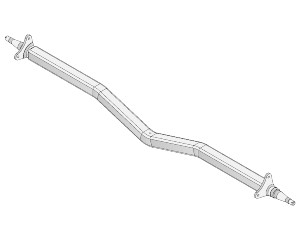Gull Wing Axle - Disc Braked - 1750kg - Galvanised