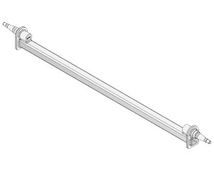Drop-Beam Axle - Non-Braked - 1750kg - Bare Metal
