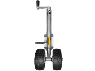 Jockey Wheel 500kg - 190x75 Alloy Twin-Wheel - No Plate
