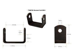 Roller U-Bracket to suit MK3 Keel Roller