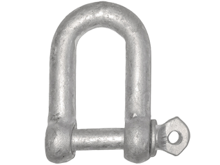 D SHACKLE GALV 10MM - 40mm x 19mm