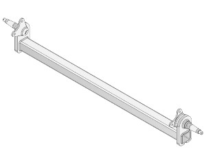 Drop Beam Axle - Multi-Hub - 2200kg - Galvanised