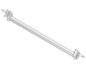 Drop Beam Axle - Disc Braked - 1750kg - Galvanised