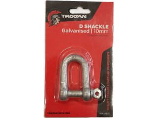 D SHACKLE GALV 10MM - 40mm x 19mm