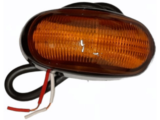 Amber Oval LED Multi Volt Marker Light 