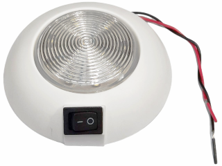 White LED Interior/Cabin Lights - White Shell - 103mm