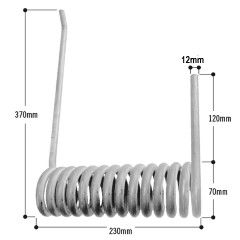 TAIL DOOR TORSION SPRING LEFT HAND