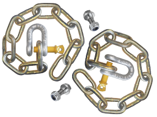 SAFETY CHAINS & SHACKLES HT4T MTM X2