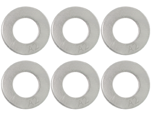 WASHERS FLAT 16MM S/S     X6