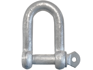 D SHACKLE GALV 12MM - 54mm x 24mm