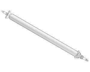 Straight Beam Axle - Multi-Hub - 2200kg - Galvanised