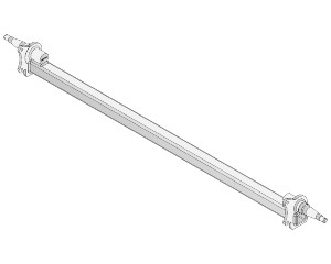 Drop-Beam Axle - Disc Braked - 2000kg - Galvanised