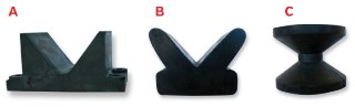 Rubber Bow Snub Blocks & Rollers