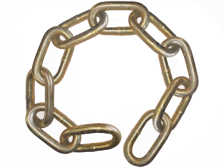 CHAIN 8MM H/T Z/P    10 LINK